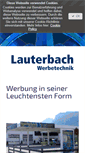 Mobile Screenshot of lauterbach-werbetechnik.de