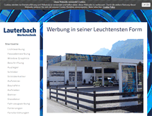 Tablet Screenshot of lauterbach-werbetechnik.de